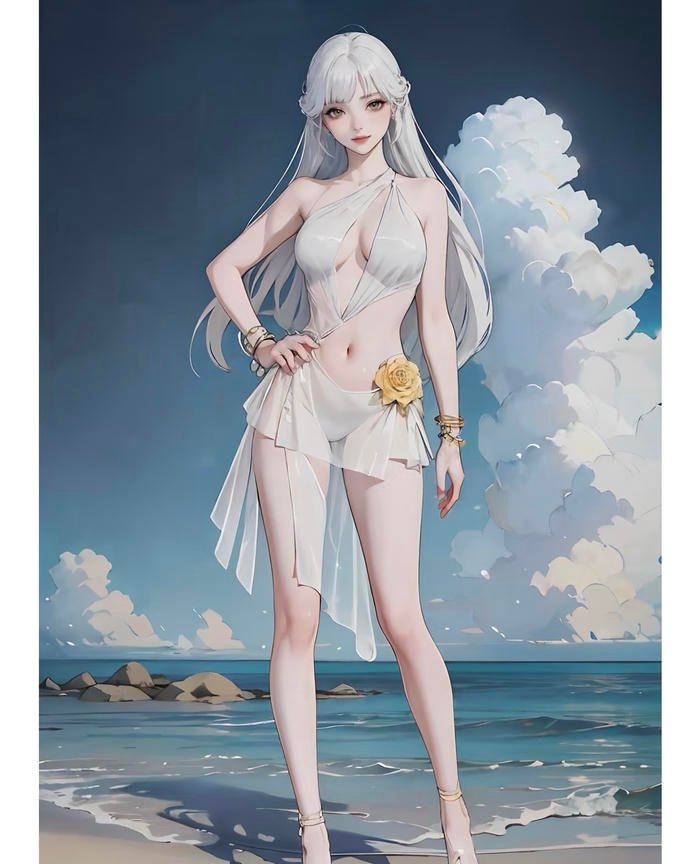 anime bikini full body