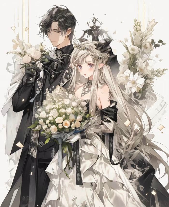 anime bride aesthetic