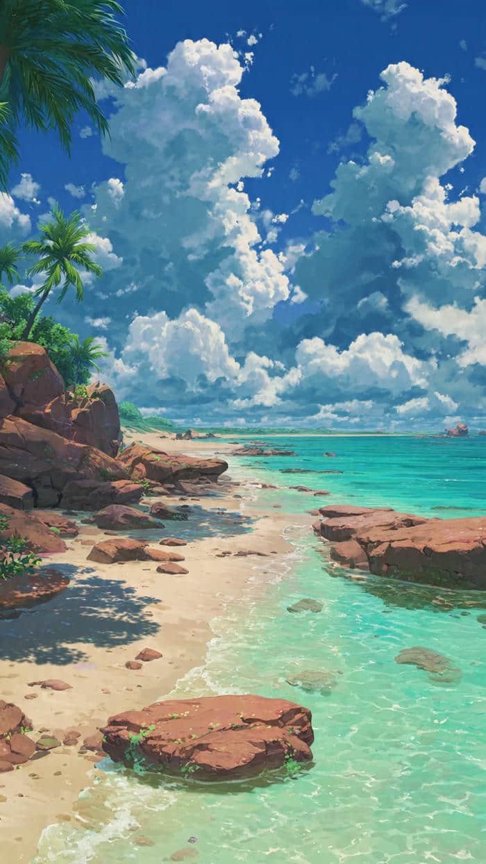 anime cảnh biển mộng mơ