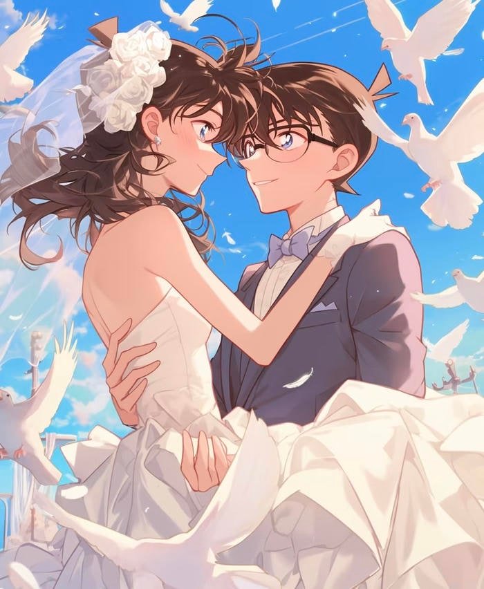 anime couple wedding