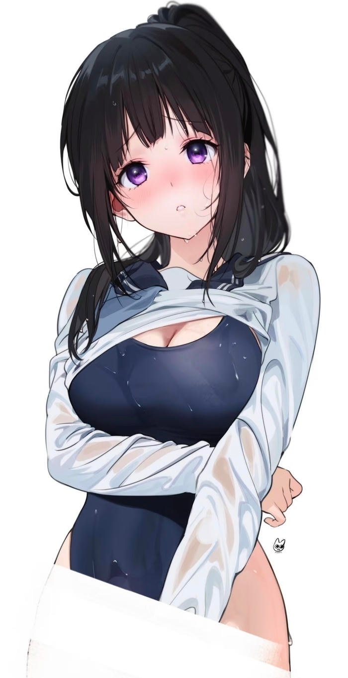 anime girl sexy full illustration