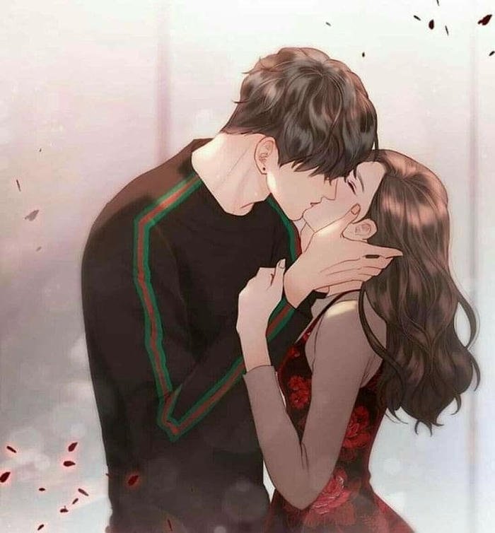 anime hôn nhau buổi tối