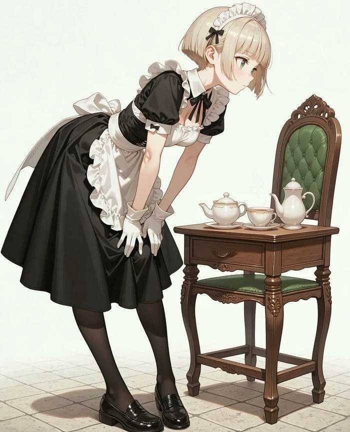anime maid aesthetic