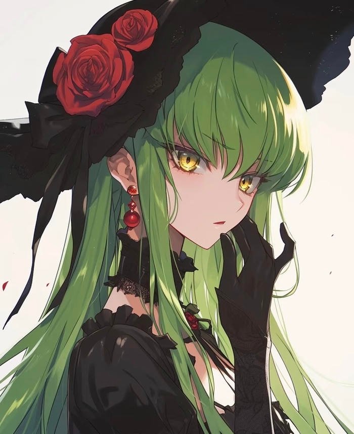 anime màu xanh lá tĩnh lặng