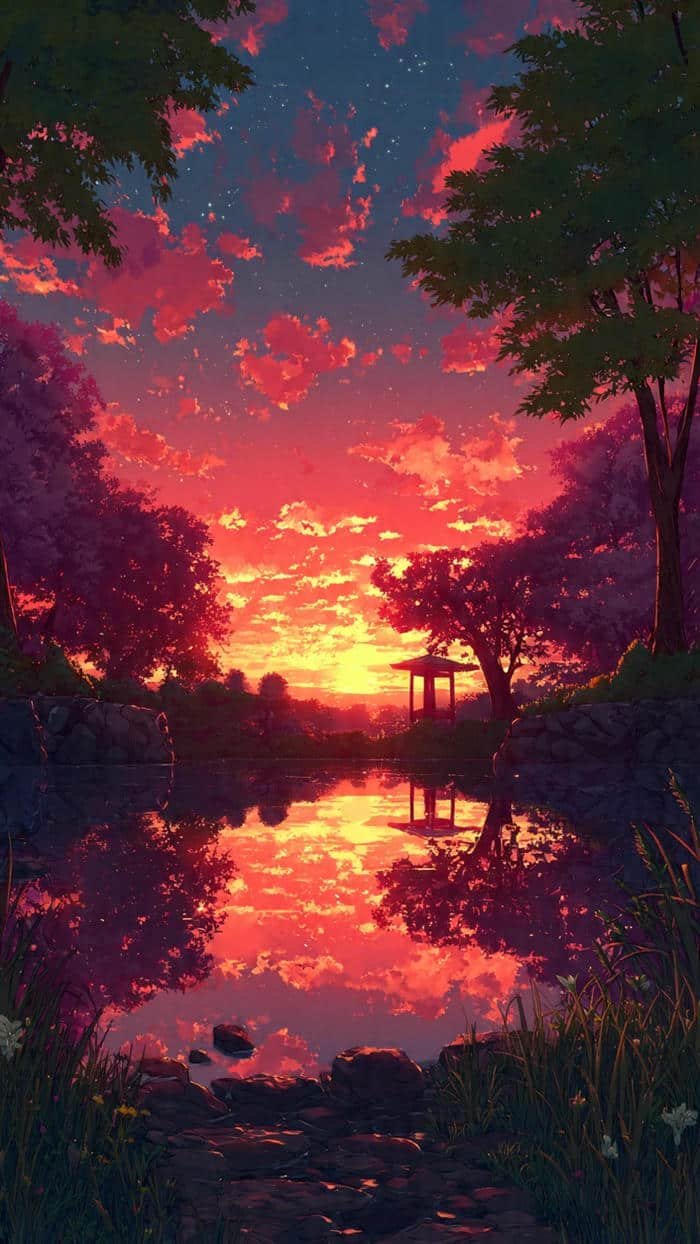 anime phong cảnh mùa hè