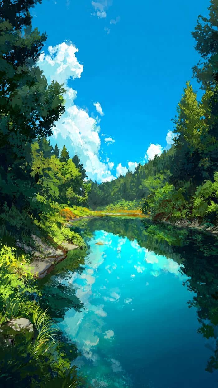 anime thiên nhiên trong rừng