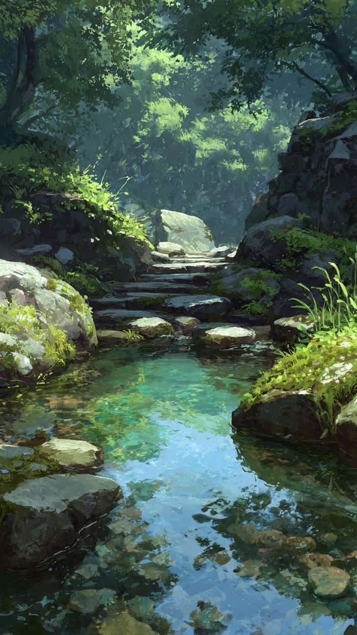 anime thiên nhiên yên bình