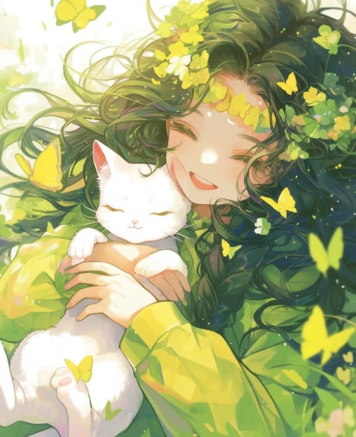 anime tone xanh lá nhẹ