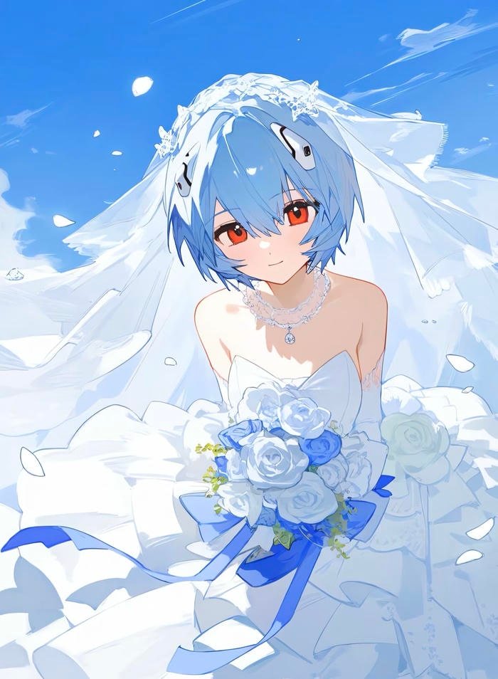 anime wedding concept cô dâu