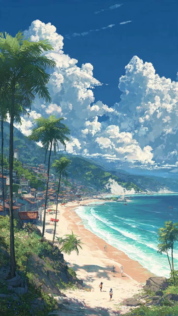 bãi biển anime đẹp