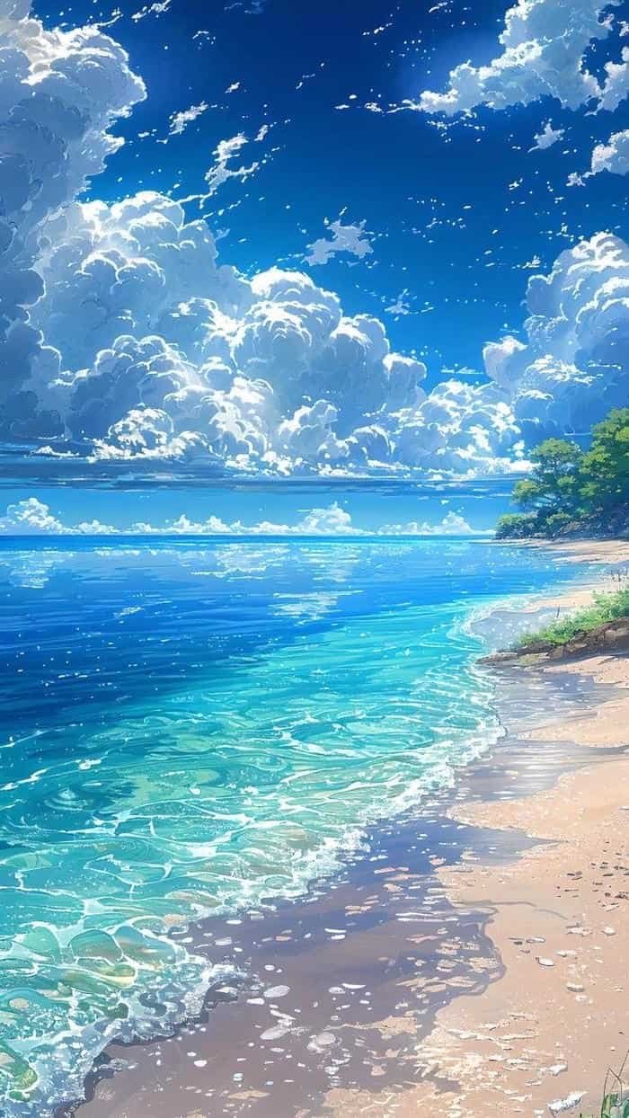 bầu trời anime soft aesthetic