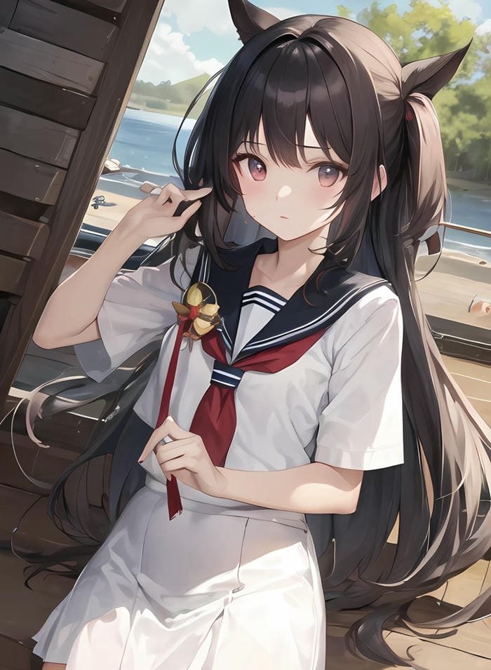 bìa anime chill dễ thương