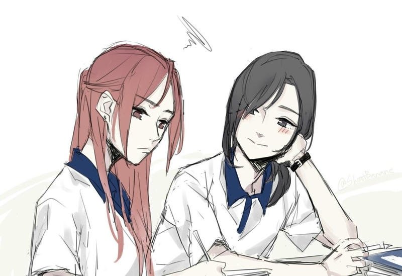 bức anime bách hợp nhẹ