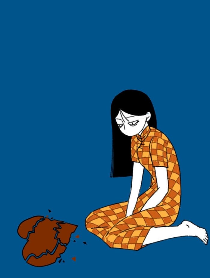 bức tranh anime buồn lạnh