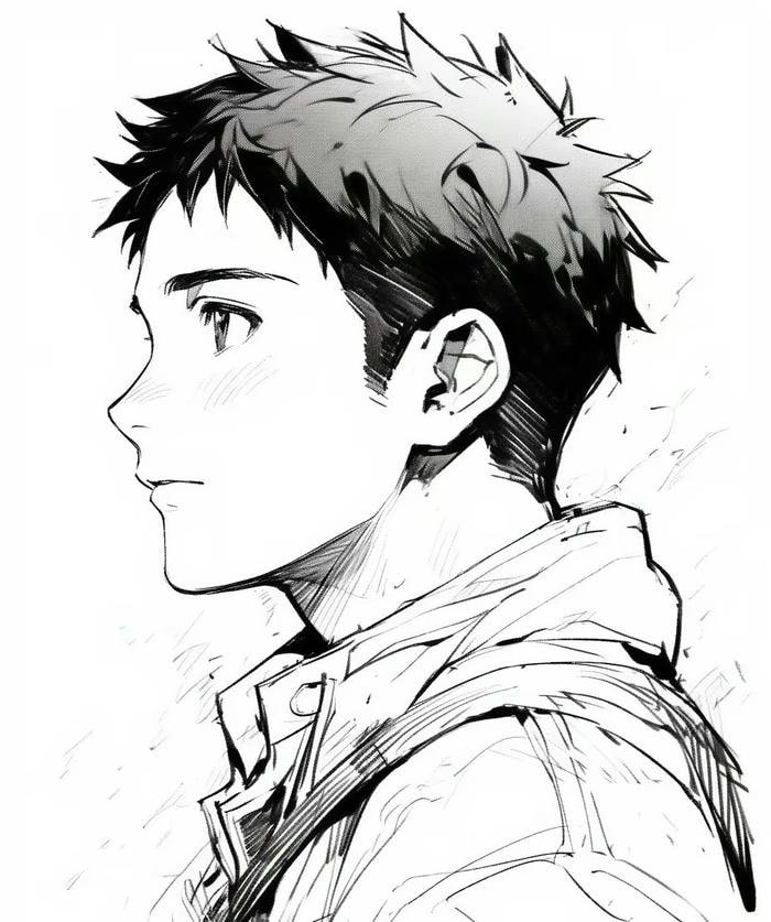 các ảnh anime không màu sắc nét