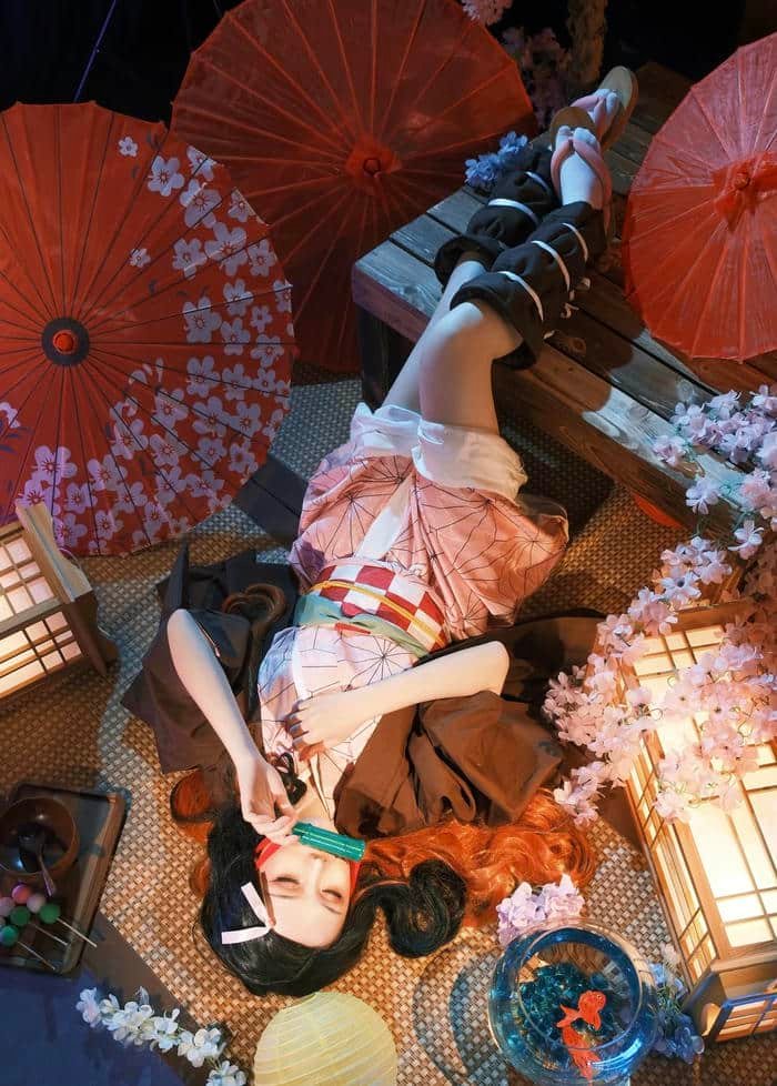 cosplay Nezuko hóa trang đẹp