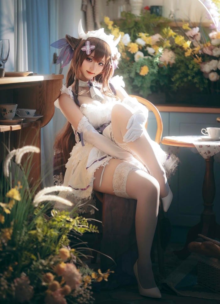 Ảnh cosplay bò sữa đáng yêu