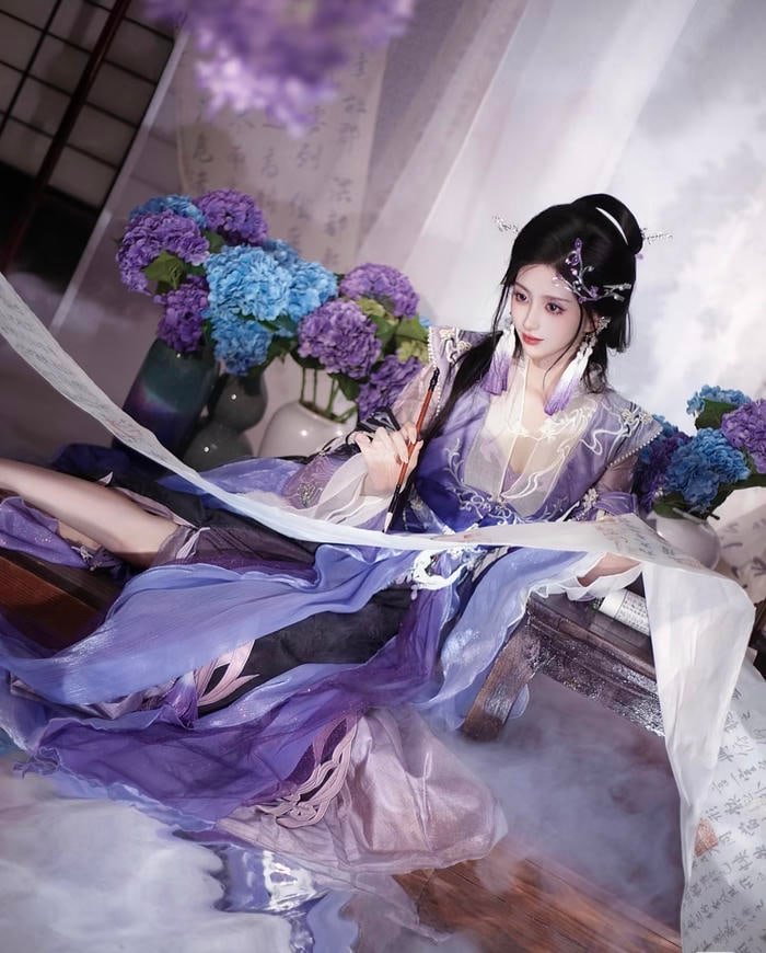 diện mạo cổ trang được phục dựng qua cosplay nghệ thuật