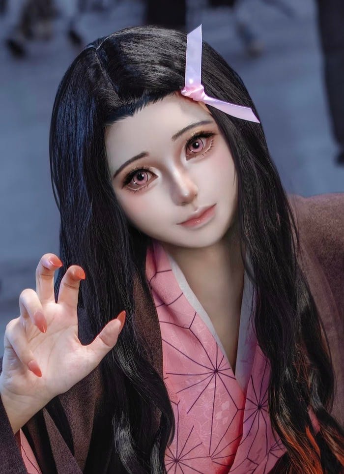 gái xinh cosplay Nezuko