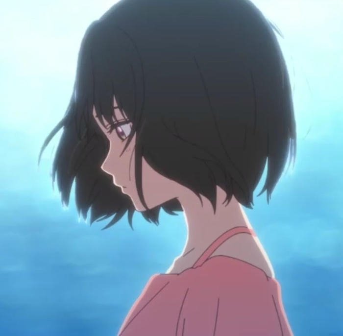 góc nghiêng che mặt anime