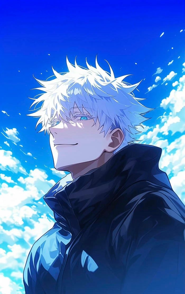 gojo satoru anime nổi bật mắt xanh