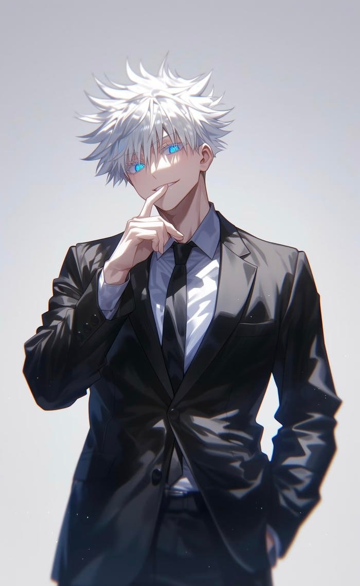 gojo satoru anime thần thái