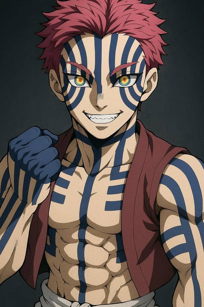 hình Akaza nổi bật ấn tượng