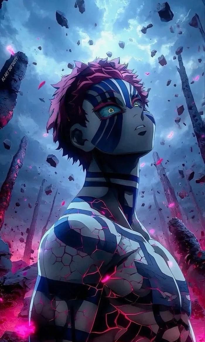 hình Akaza phong thái ngầu