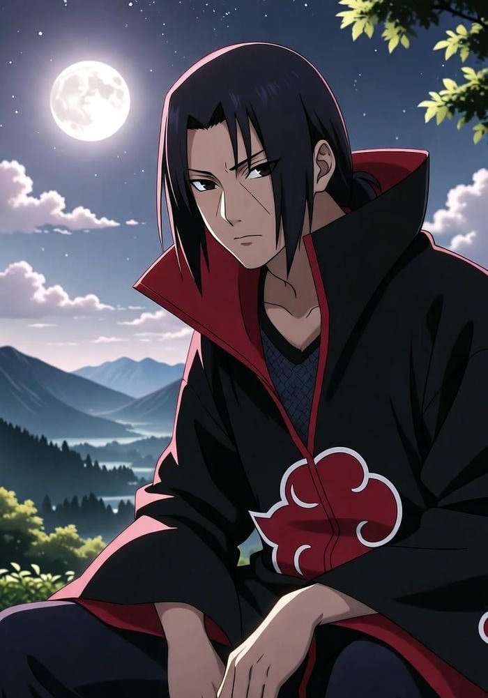 _hình Itachi anime phong cách