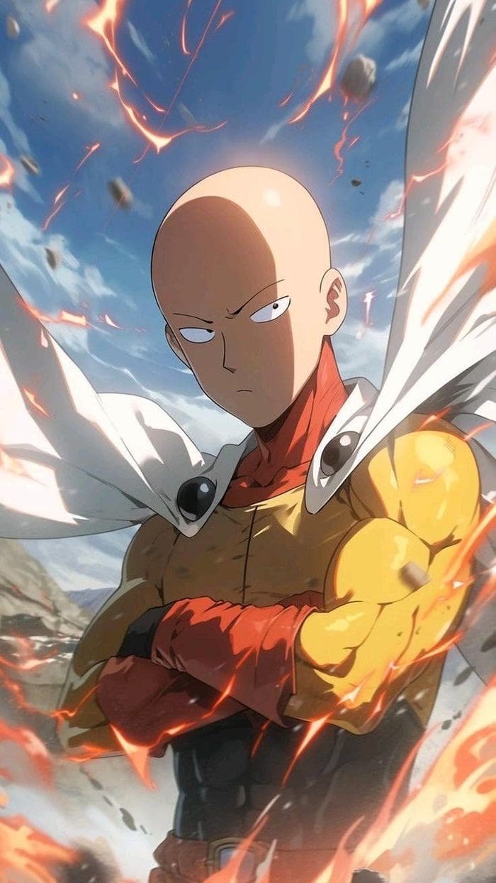 hình Saitama phong thái anh hùng