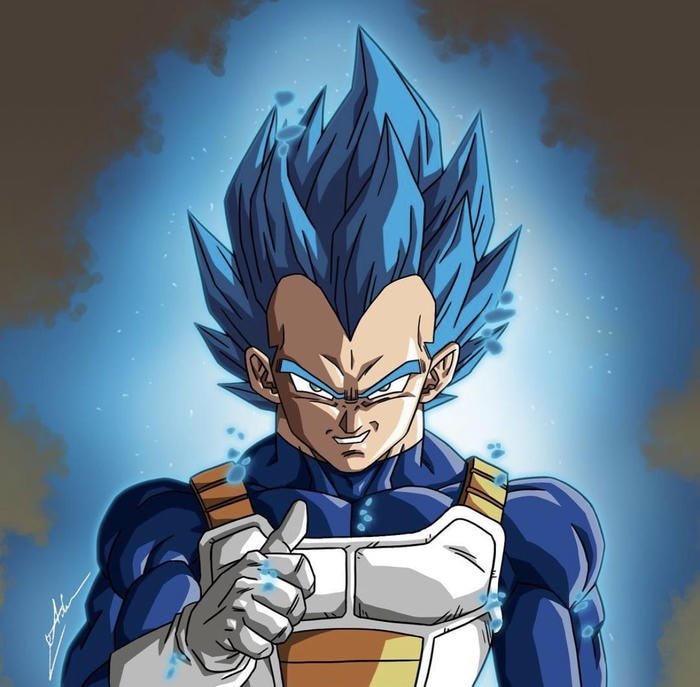 hình Vegeta đột phá sức mạnh