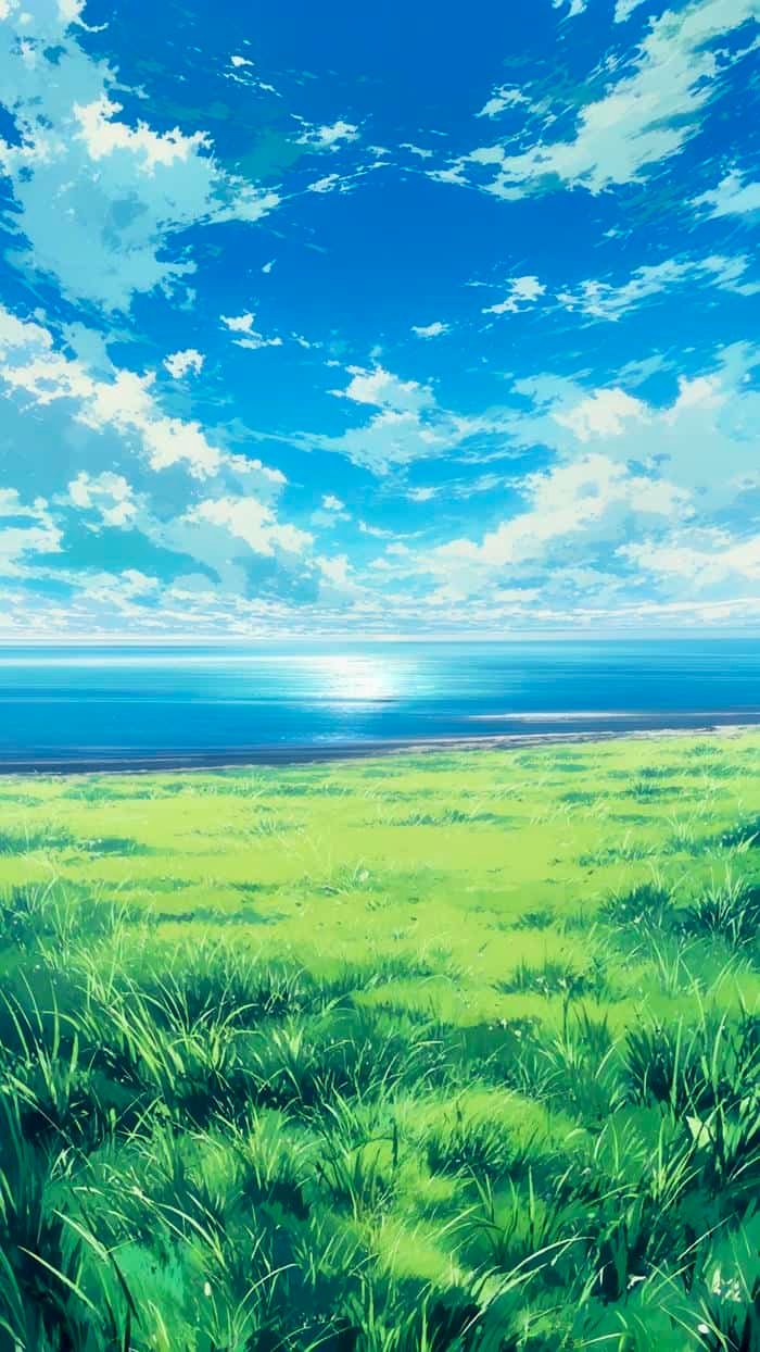 hình anime bầu trời thơ mộng