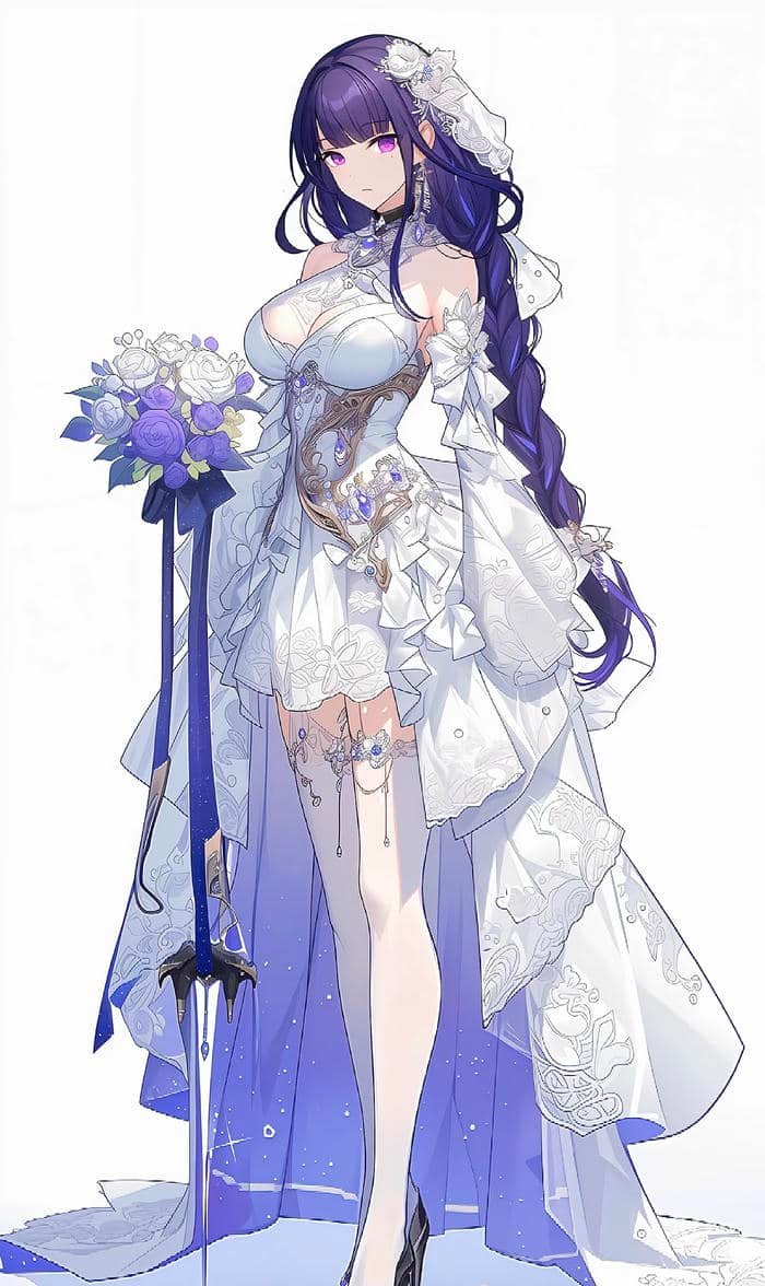 hình anime cô dâu đẹp