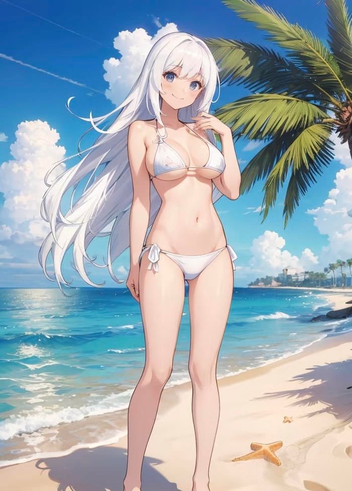 hình anime girl sexy bikini
