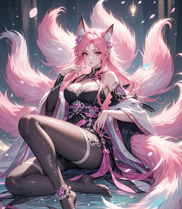 hình anime hồ ly 9 đuôi