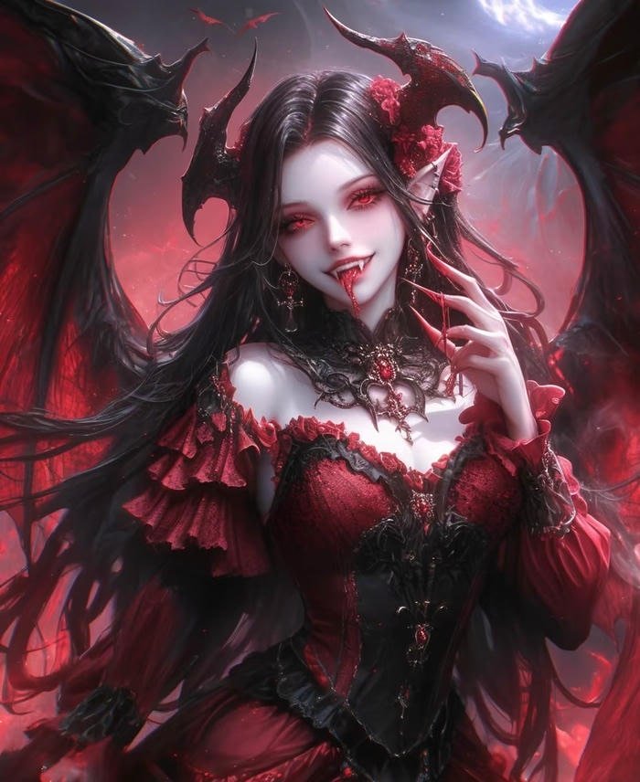 hình anime ma cà rồng quyến rũ