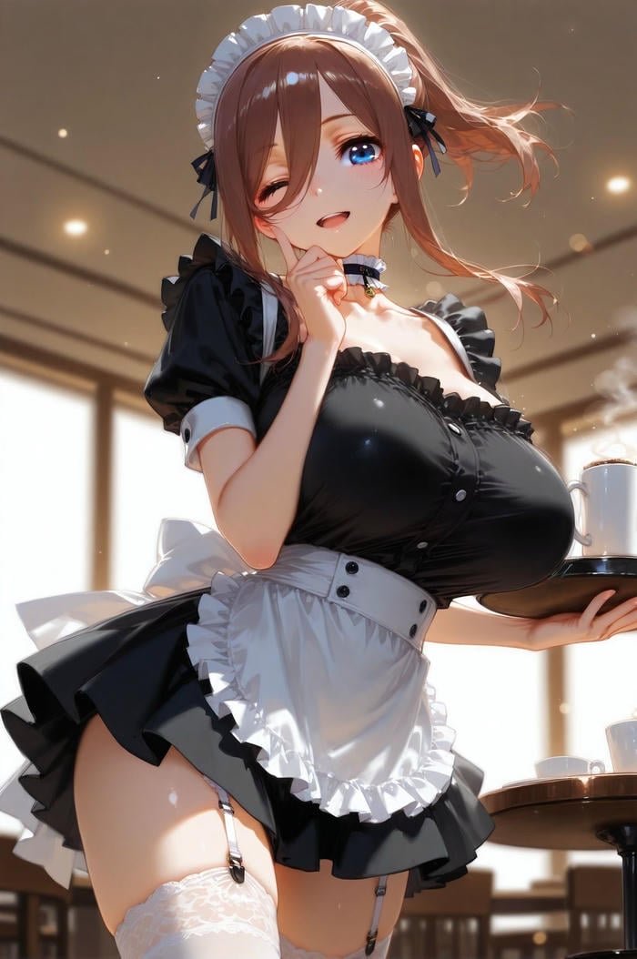 hình anime maid outfit đẹp