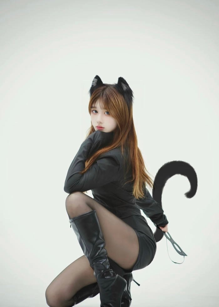 hình cosplay mèo nữ tính