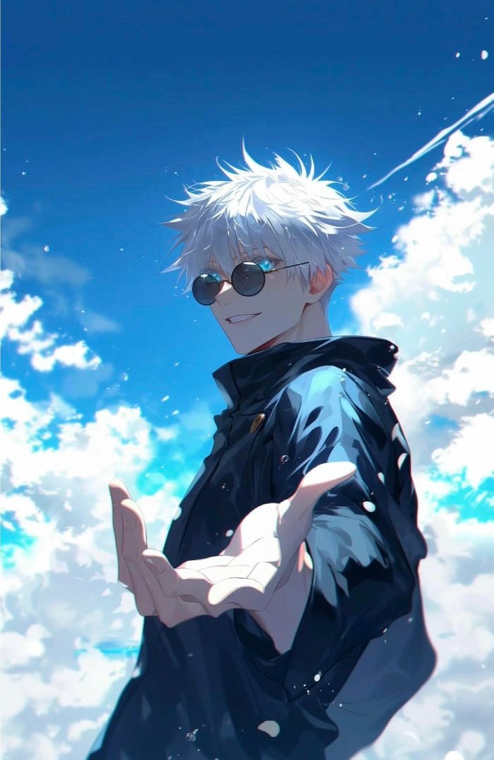 hình gojo satoru tạo dáng