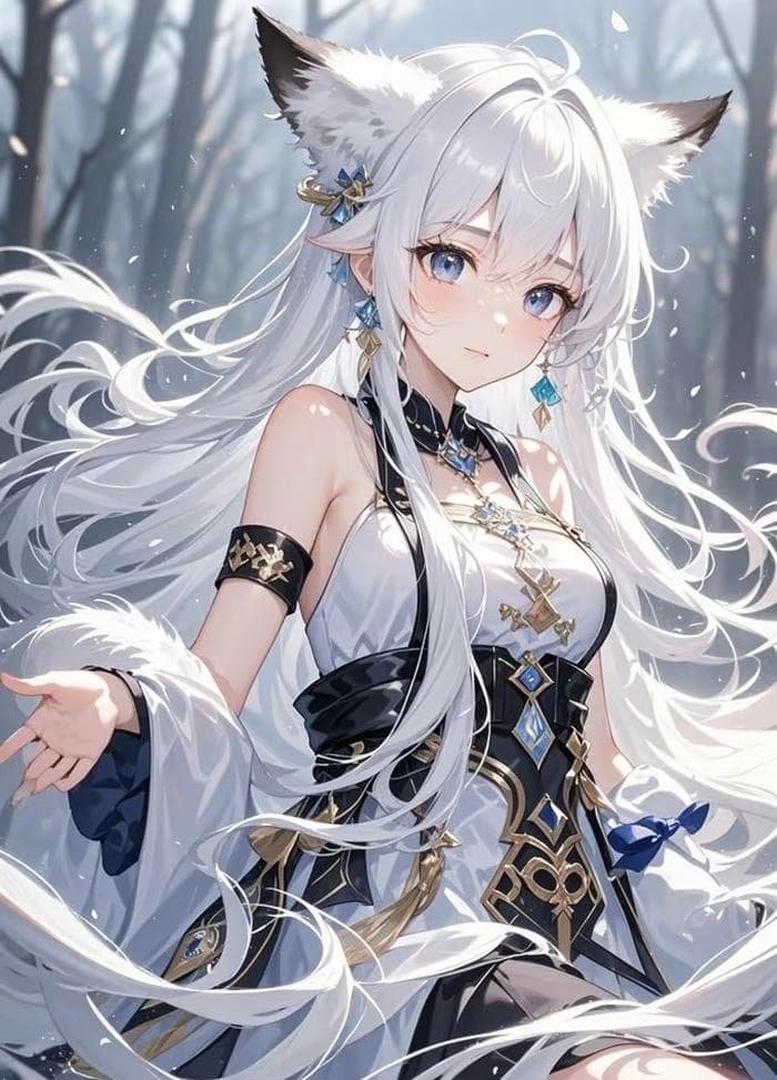 hình hồ ly anime cute