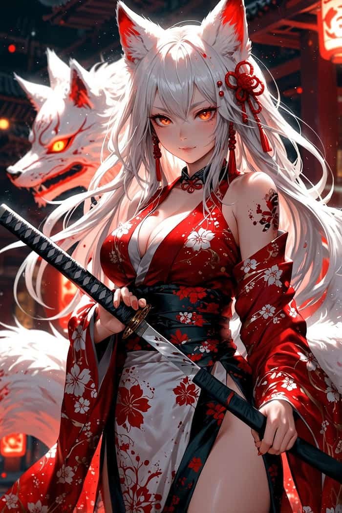 hình hồ ly anime sắc nét