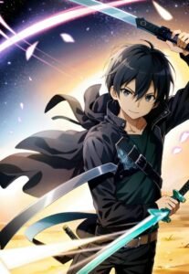 hình kirito tạo hình mạnh mẽ
