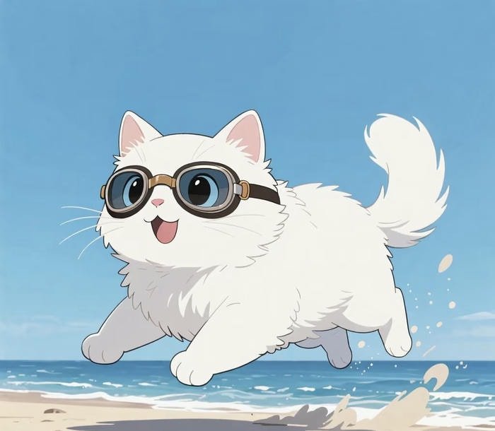 hình mèo anime chibi đáng yêu dễ thương