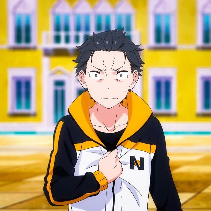 hình natsuki subaru ánh mắt lạnh