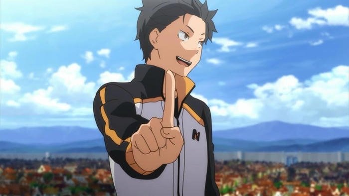 hình natsuki subaru pose ngầu