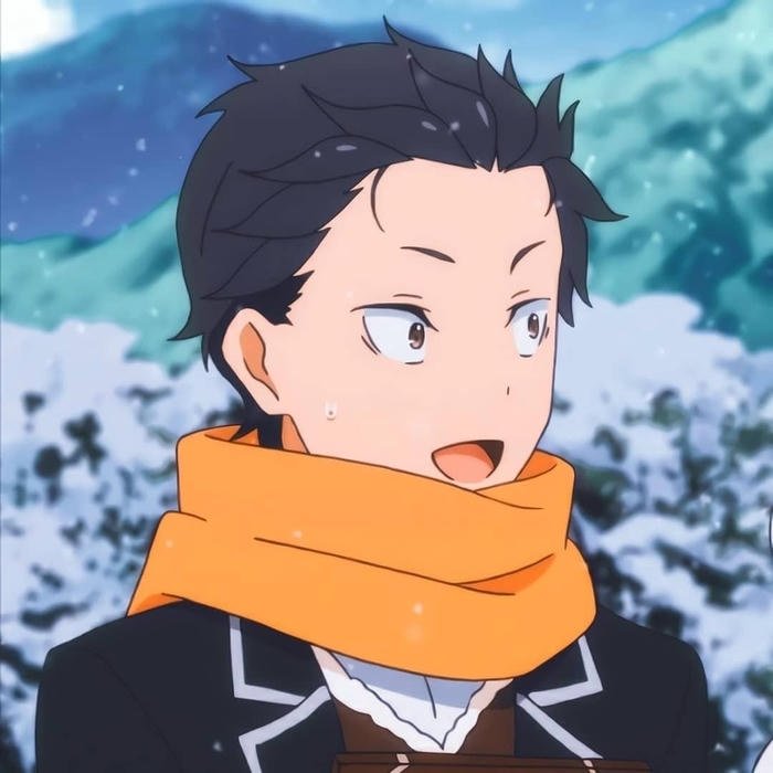 hình natsuki subaru tóc đen