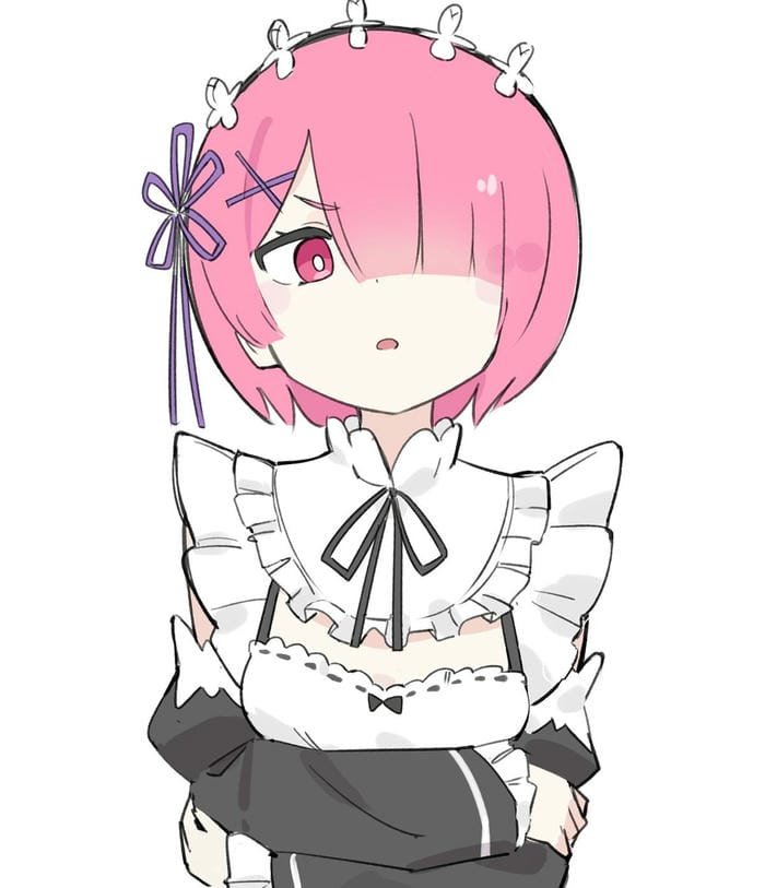 hình ram re zero tạo dáng nhẹ