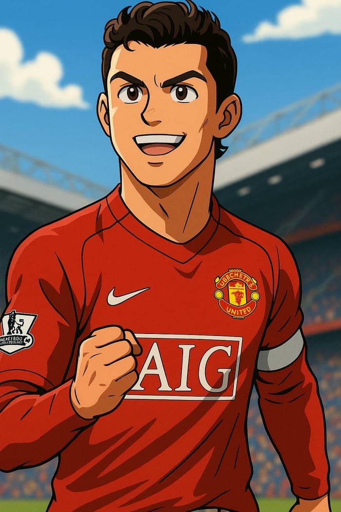 hình ronaldo anime ngầu