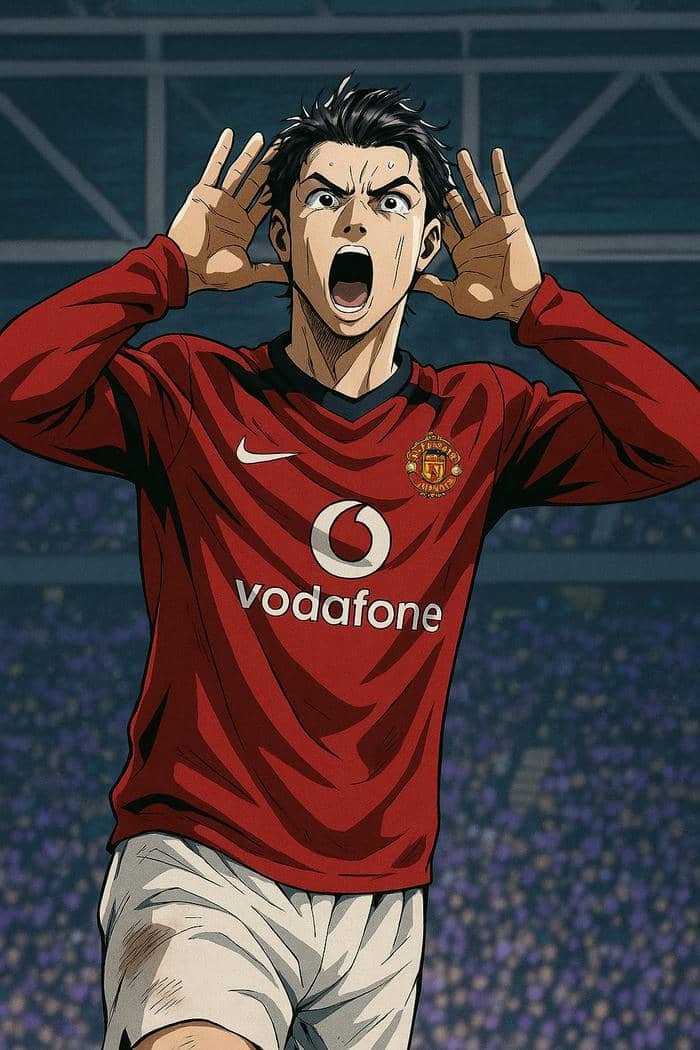 hình ronaldo anime thần thái