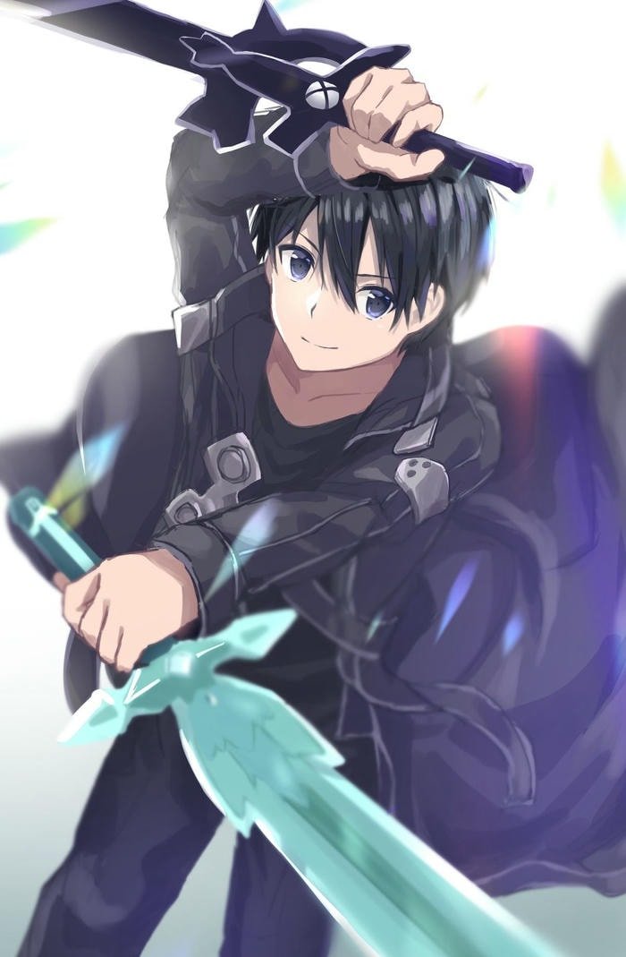 kirito anime cầm song kiếm
